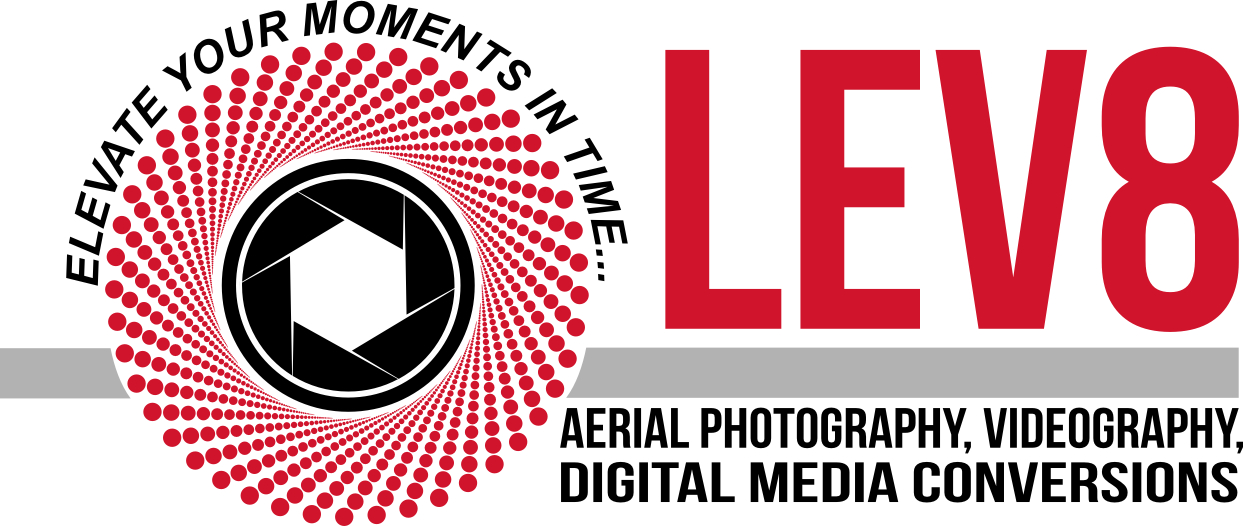 Lev8 drone photography video niagara logo