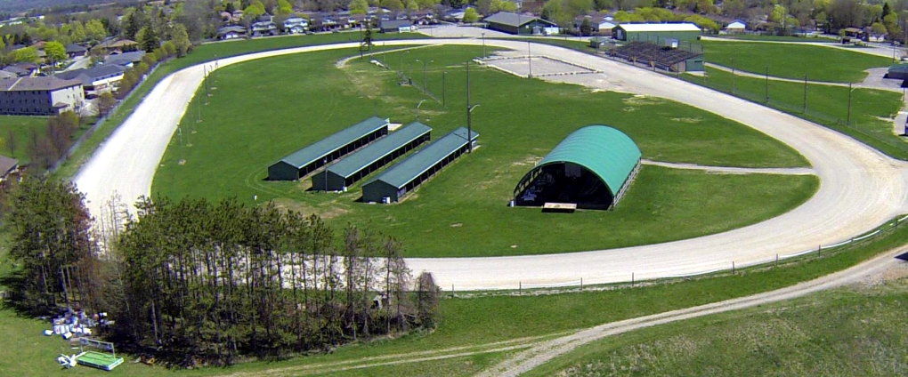 paris speedway aerial view of track